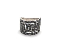 Anillo Elegant de plata de ley Shapes