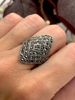 Anillo Elegant de plata de ley Triangle