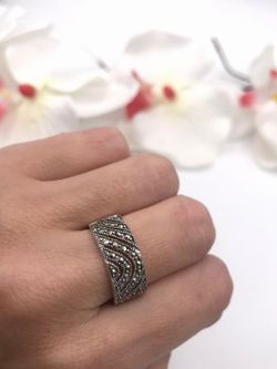 Brückenring aus Sterlingsilber