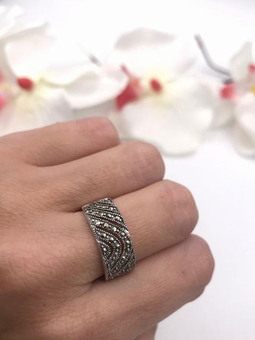 Brückenring aus Sterlingsilber