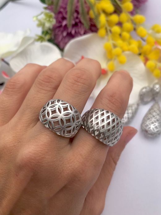 Anillo en plata de ley Electra Flowers