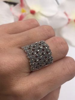 Bague Lis en argent sterling