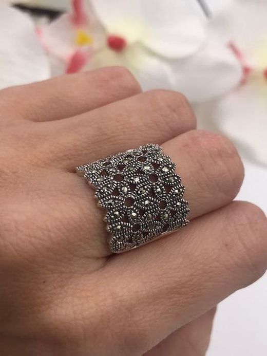 Bague Lis en argent sterling