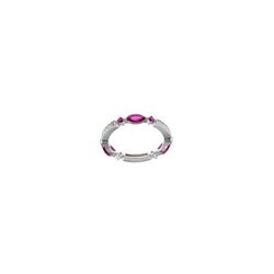 Anillo en plata de ley Multi Tear Red
