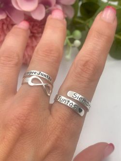 Immer zusammen Sterling Silber Ring