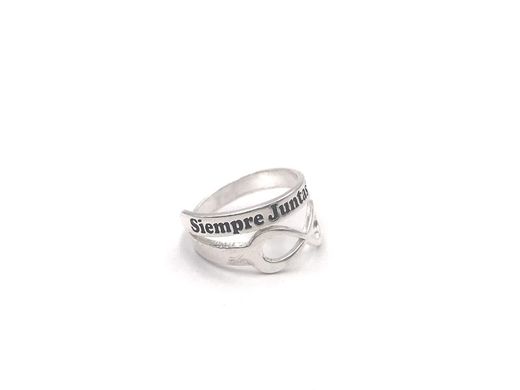 Bague en argent sterling « Infinity Always Together »