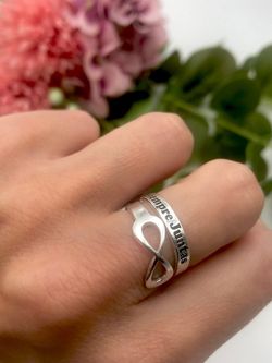 Bague en argent sterling « Infinity Always Together »