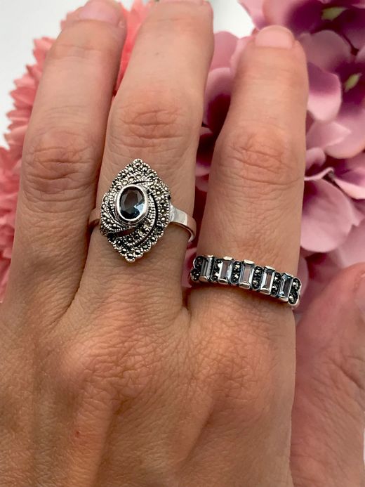 Anillo en plata de ley Triangle