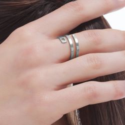 Bling Herz-Spiralring