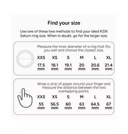 Ksix Saturn Silber Smart Ring