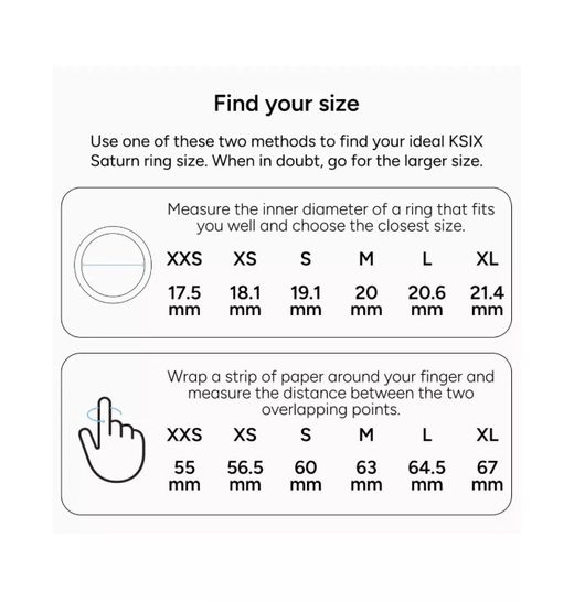 Ksix Saturn Silber Smart Ring