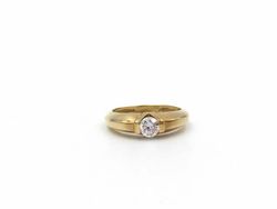 Anillo oro 18 k unisex tipo solitario