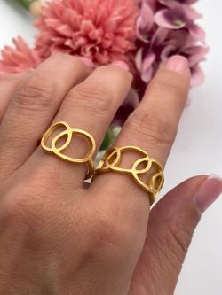 Gold Gargot Silberring