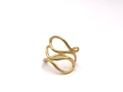 Gold Trap Silberring