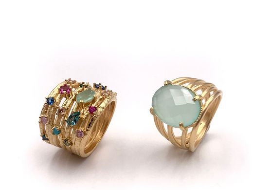 Ring Kaos Multi Top aus Gold