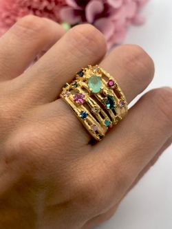 Ring Kaos Multi Top aus Gold