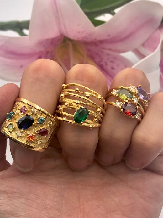 Anillo Top plata Okushiri