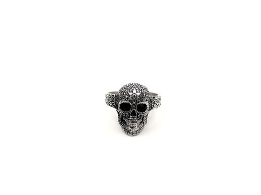 Bague tête de mort unisexe Top Silver en argent vieilli