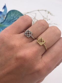 Top Silber Panot Goldring