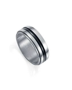 Anillo Viceroy Giratorio Acero Inoxidable combinado Ip negro