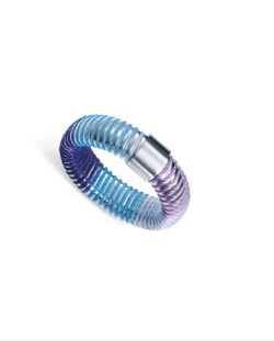 Anillo Viceroy Tubogas Laura Escanes Silver Blue