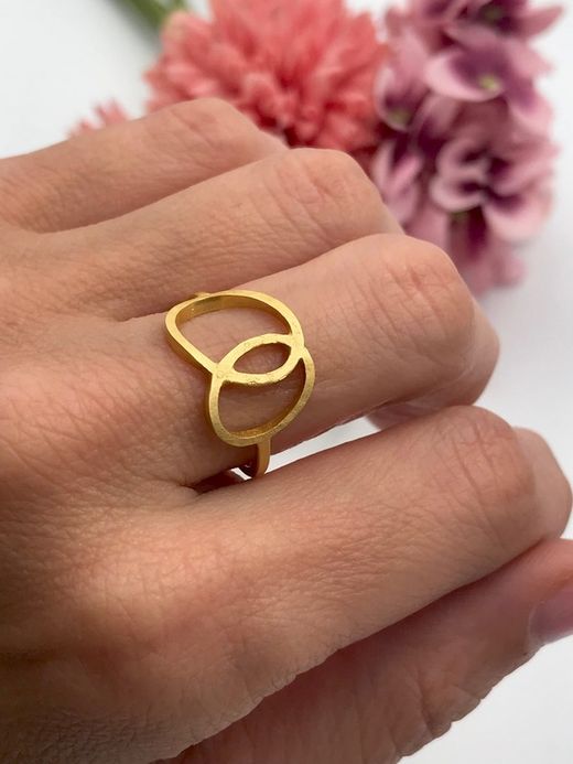 Gold Gargot Silber XS Ring