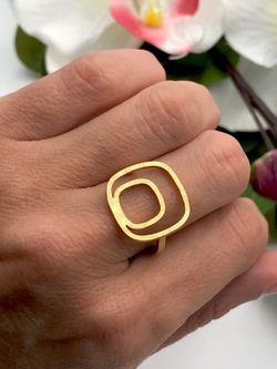 Gold Pop Silber XS Ring