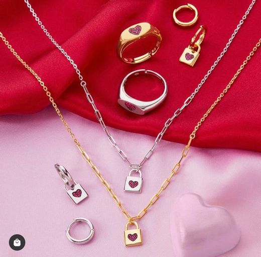 Créole en argent sterling plaqué cadenas