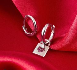 Ring aus Sterlingsilber mit Vorhängeschloss