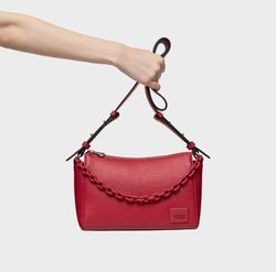 Sac bandoulière moyen rouge Tous Amanda