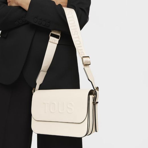Tous Brenda Beige Mittelgroße Umhängetasche