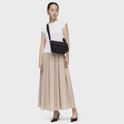 Mittlere schwarze Tous Brenda Schultertasche