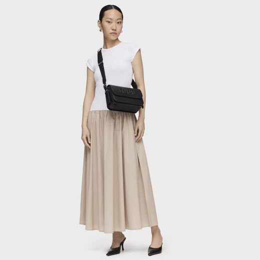 Mittlere schwarze Tous Brenda Schultertasche