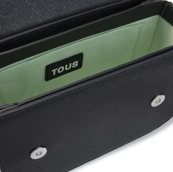 Mittlere schwarze Tous Brenda Schultertasche