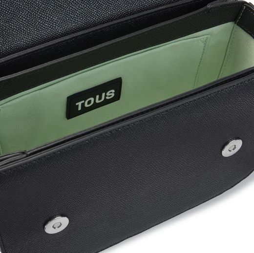 Mittlere schwarze Tous Brenda Schultertasche