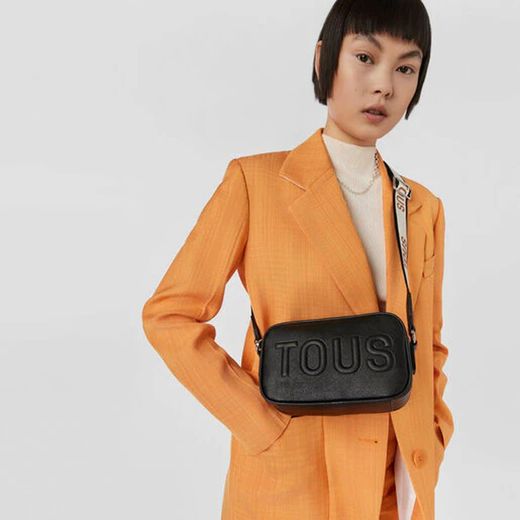 Schwarze Reporter-Umhängetasche von Tous La Rue