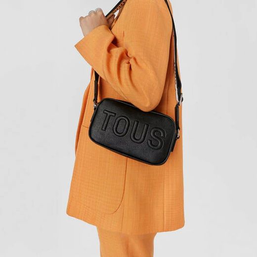 Schwarze Reporter-Umhängetasche von Tous La Rue