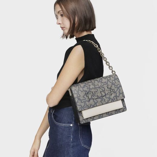 Tous Audree Mittelgroße Umhängetasche Kaos Chain Icon in Schwarz