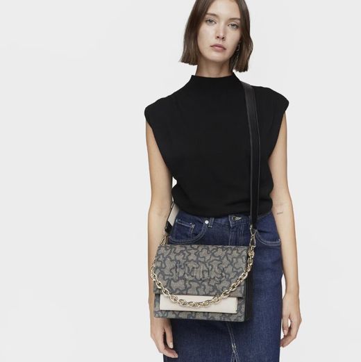 Tous Audree Mittelgroße Umhängetasche Kaos Chain Icon in Schwarz