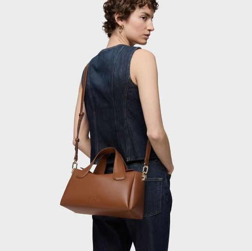 Kamelfarbene Tous Bloom Umhängetasche