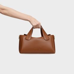 Kamelfarbene Tous Bloom Umhängetasche