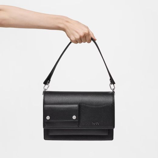 Tous Audree Pockets Medium Schwarze Schultertasche