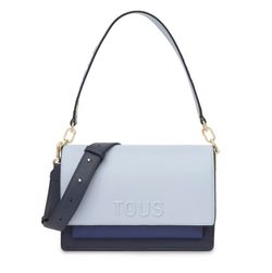 Bandolera Tous mediana Audree Saffiano Azul Marino