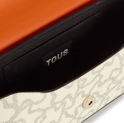 Tous Medium Kaos Icon Umhängetasche in Beige und Schwarz