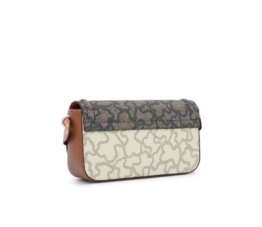 Tous Medium Kaos Icon Umhängetasche in Beige und Schwarz