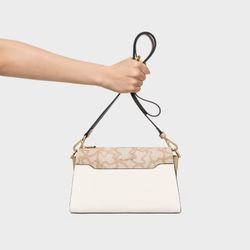 Tous mittelgroße Schultertasche Kaos Icon Ivory