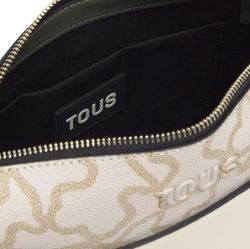 Tous mittelgroße Schultertasche Kaos Icon Ivory