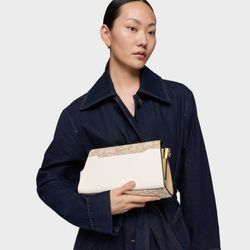 Tous mittelgroße Schultertasche Kaos Icon Ivory