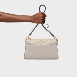 Mittelgroße Tous Kaos Icon Schultertasche in Taupe