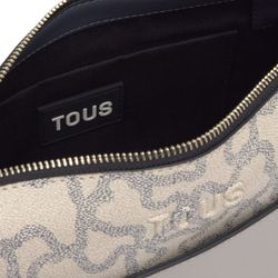 Mittelgroße Tous Kaos Icon Schultertasche in Taupe